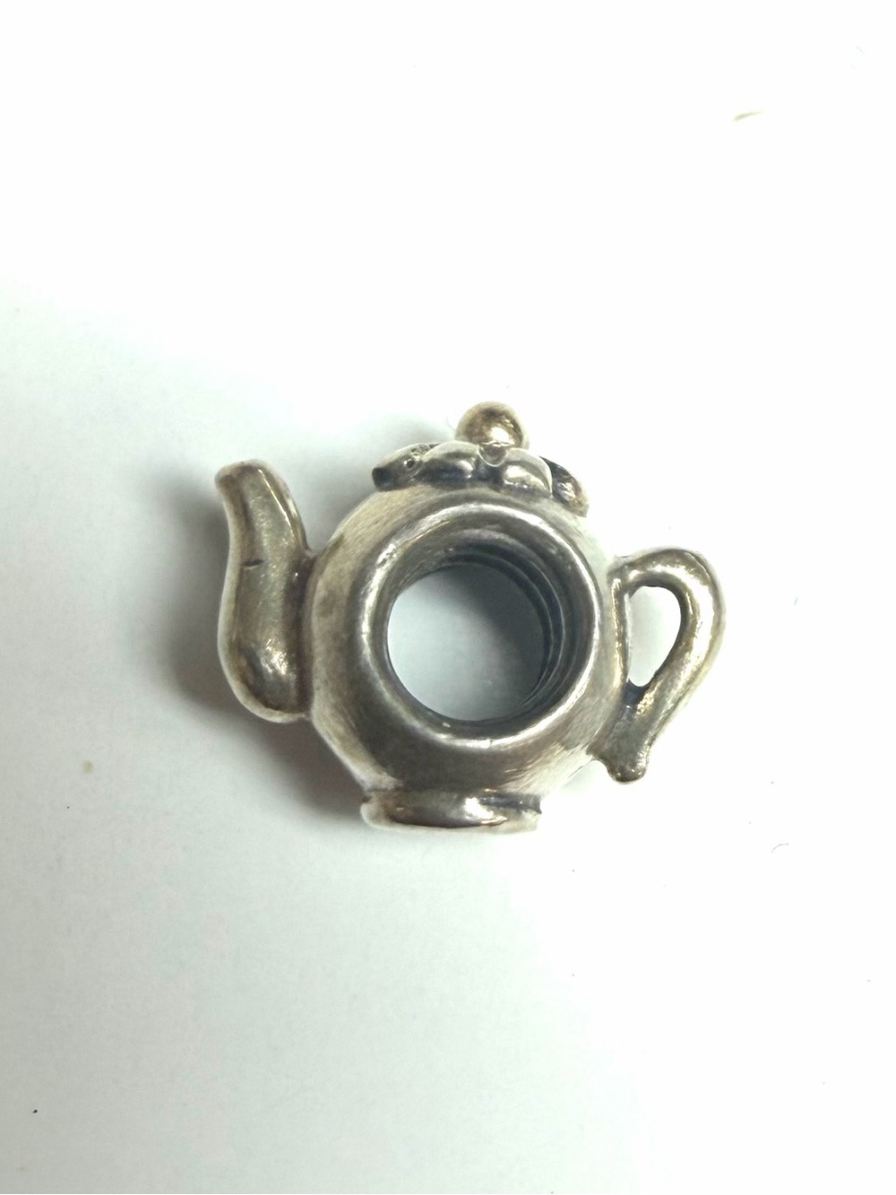 Pandora Sterling Silver 14K Two-Toned Teapot Charm #790250